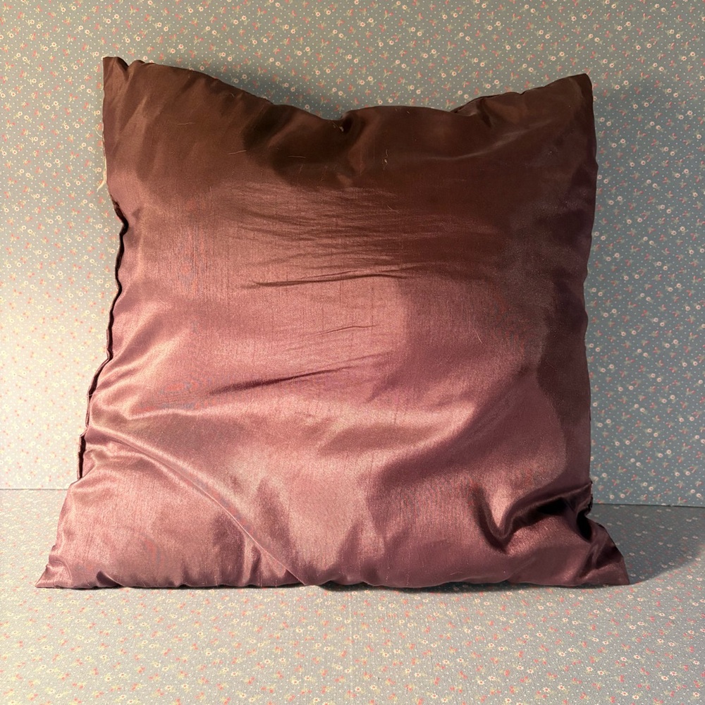 Mismatched Set of Elegant Purple & Mauve Textured Decorative Pillows - Picture 6 of 7